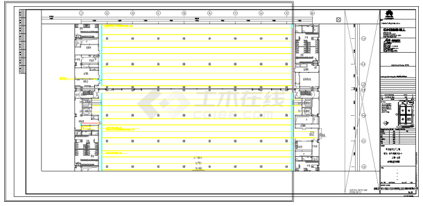 -工业厂房-电气-生产用房(大)14三层-C区照明线槽平面图-图一