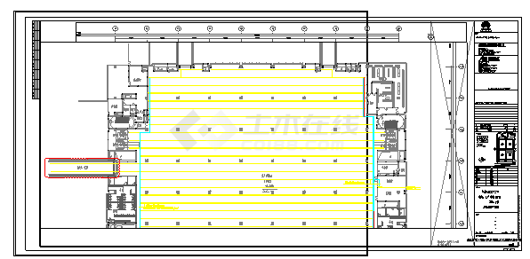 -工业厂房-电气-生产用房(大)14三层-C区照明线槽平面图-图二