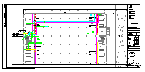 工业厂房-电气-生产用房(大)14一层夹层-电力干线平面图_图1