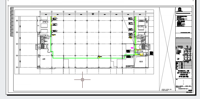 工业厂房-电气-生产用房(大)15一层夹层-电力干线平面图_图1