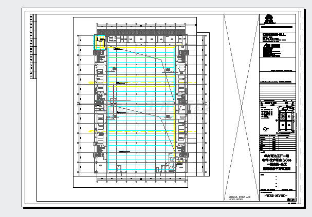 工业厂房-电气-生产用房(大)15一层夹层-照明线槽平面布置图-图二