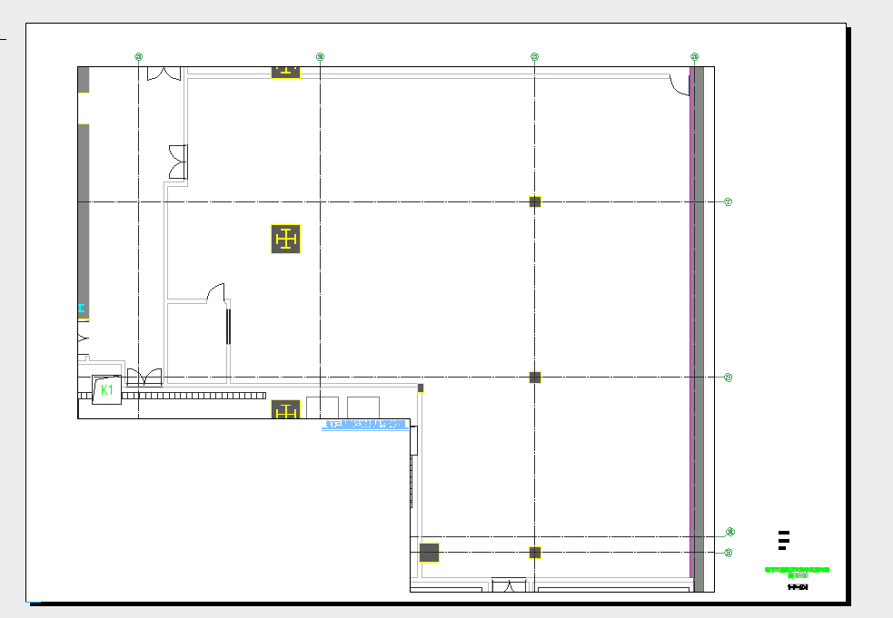 某地安徽55万平超高层项目地下室泵房大样施工图CAD图纸
