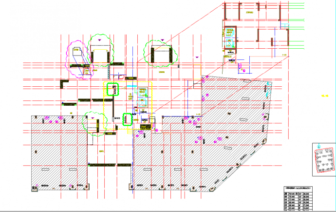 某地广西多套套高层塔式住宅楼建筑户型图CAD图纸_图1