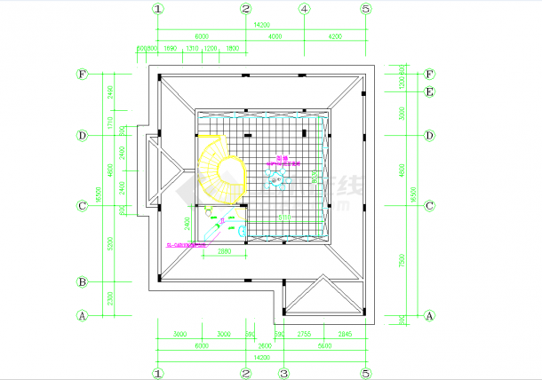 某地东莞某花园别墅中式装修图CAD图纸-图二