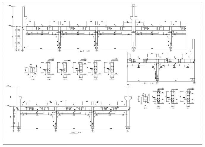 某单层钢屋面RC柱单层厂房CAD结构详图_图1