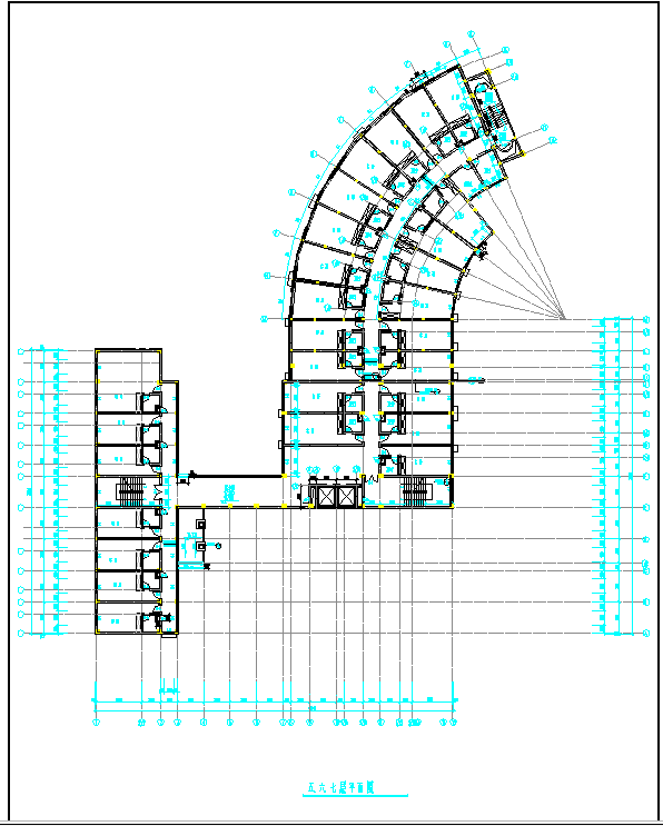 某地酒店建筑全套设计图CAD图纸_图1
