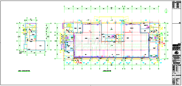 某地航天控制综合大楼给排水CAD图纸-图二