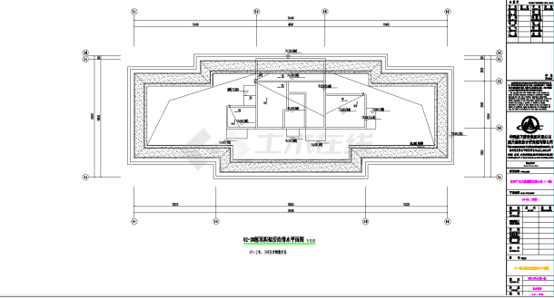 某地广电综合体01给排水初步设计概算补图CAD图纸-图一