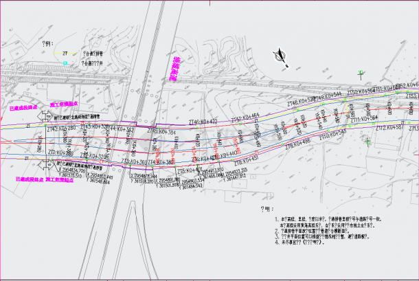 某地全长1.88公里道路管综施工图CAD图纸-图二