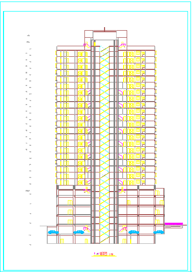 某地区高层商业住宅楼电气设计方案图-图二