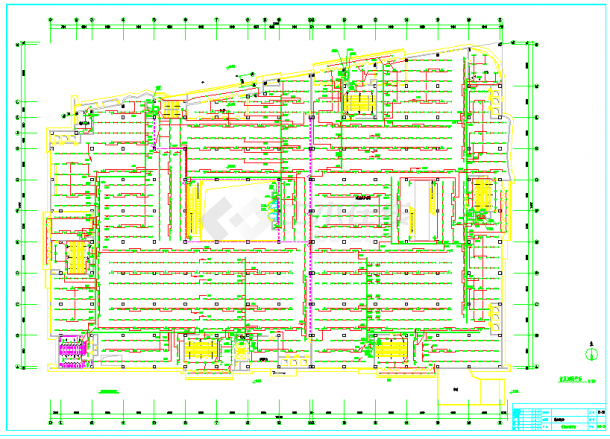 某地建材商场电气图CAD图纸-图二