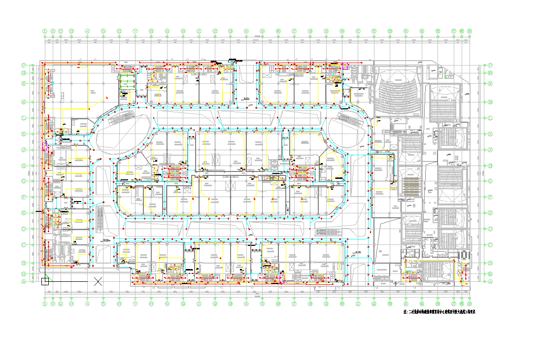 某地鹤壁万达广场-照明系统平面图CAD图纸