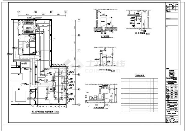 某地区高层办公科研建筑给排水消防系统CAD图纸-图一