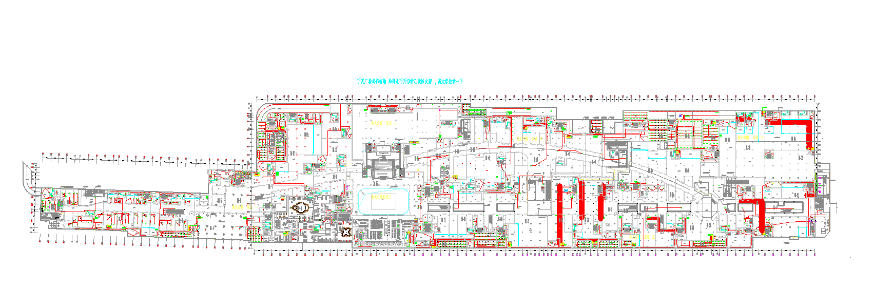 某地河北某商业文化步行街地下工程照明施工图CAD图纸