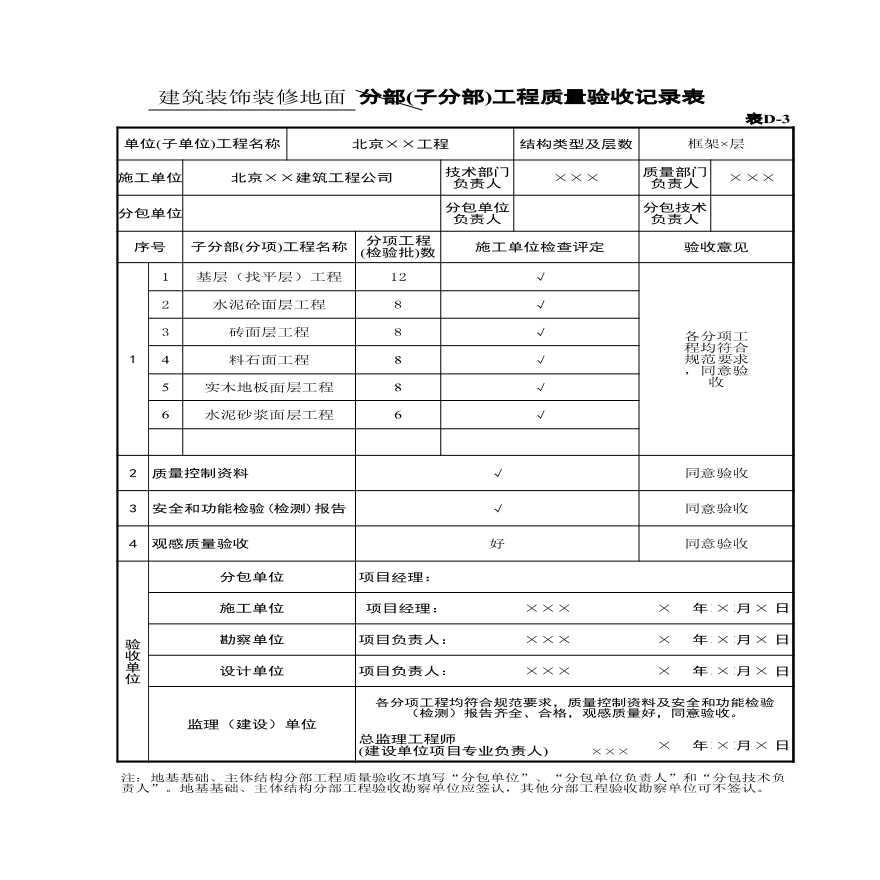 表D-3建筑装饰装修地面.xls-图一