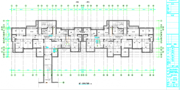 山东某高层住宅及配套电气施工图CAD图纸-图一