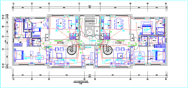 某地住宅精装修电气施工图CAD图纸-图二