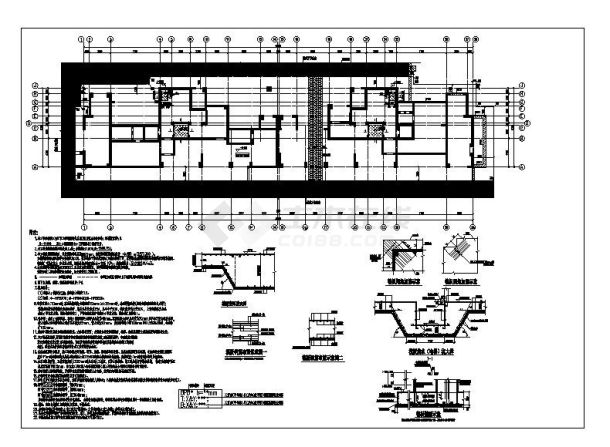 大型高层剪力墙住宅6号楼结构施工图-图一