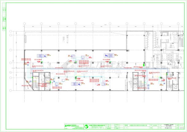 酒店工程动力三层夹层动力平面图CAD-图一