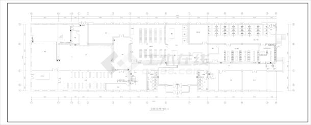 职工浴室装饰改造强弱电全套CAD图纸-图一