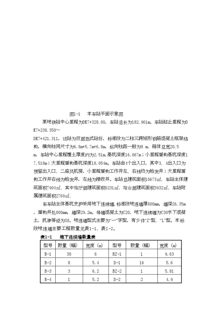 天津地铁二期工程某站地下连续墙施工方案-图二