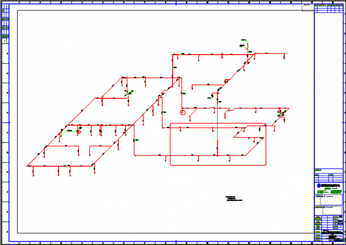 生产厂房消火栓系统平面图纸_图1