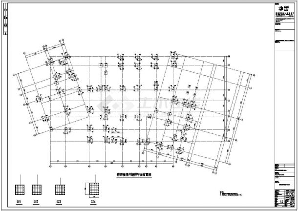 3层钢框架文化中心结构施工图2021附计算书-图一