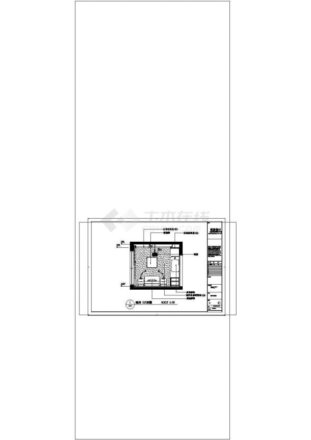  Design drawing of a simple four bedroom and two hall residence in a certain place - Figure 1