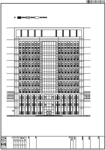 学校11层高层行政办公综合楼建筑设计施工图-图一