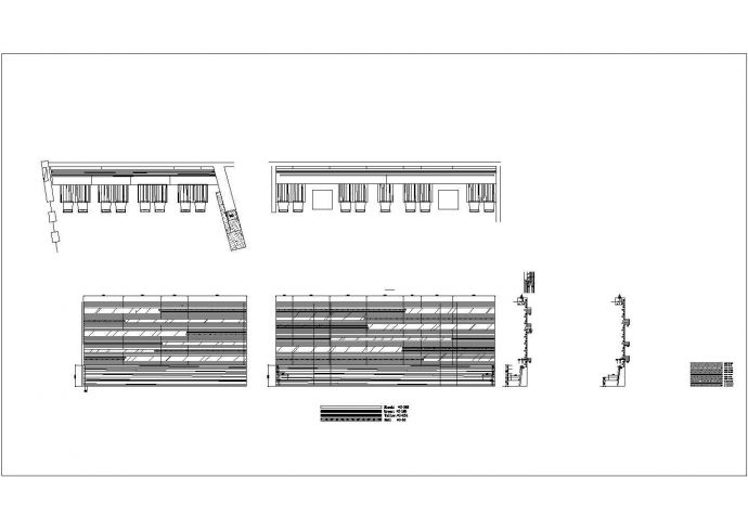 某美食广场施工CAD餐厅完整平面详图_图1