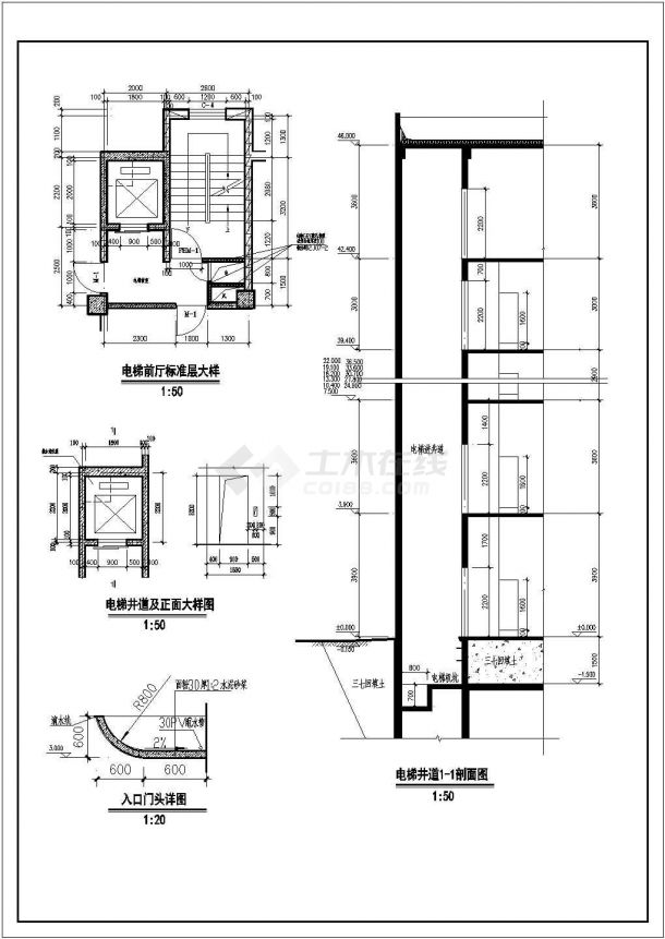 某高层框剪结构住宅楼设计cad全套建筑施工图纸（标注详细）-图一