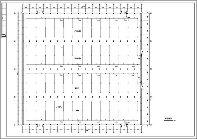 某单层工业厂房电气设计cad全套施工图纸（含设计说明）_图1