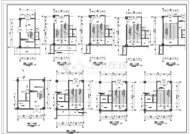 某大型多层框架结构商场设计cad全套建筑施工图 （甲级院设计）-图一