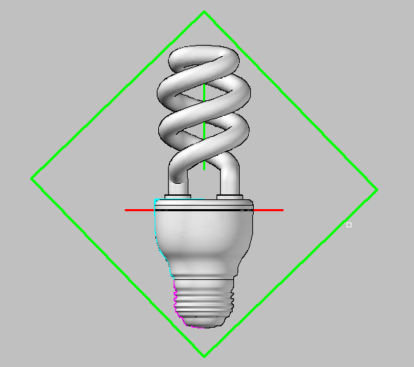 典型节能灯设计CAD三维模型图（甲级院设计）_图1