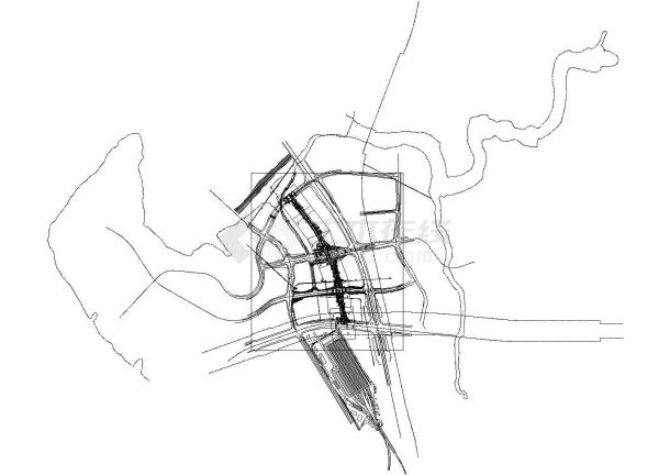 丘陵地区服务型城市支路全套施工图-道路部分.-图一