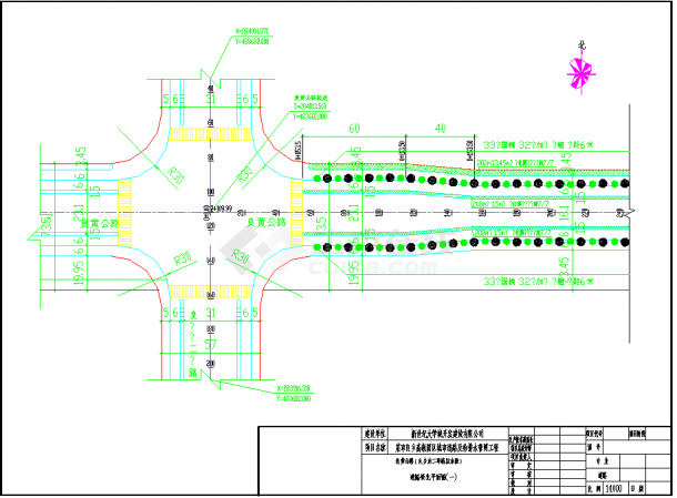 某地某市良乡高教园区城市道路及给排水管网工程CAD图纸-图一