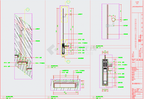 某地上海现代顶层两套复式豪宅装修施工图-露台施工图CAD图纸-图二