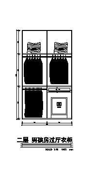 四川成都现代风别墅样板间-节点图（柜体节点）