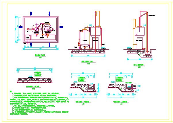 单村供水站一体化净水设备图纸