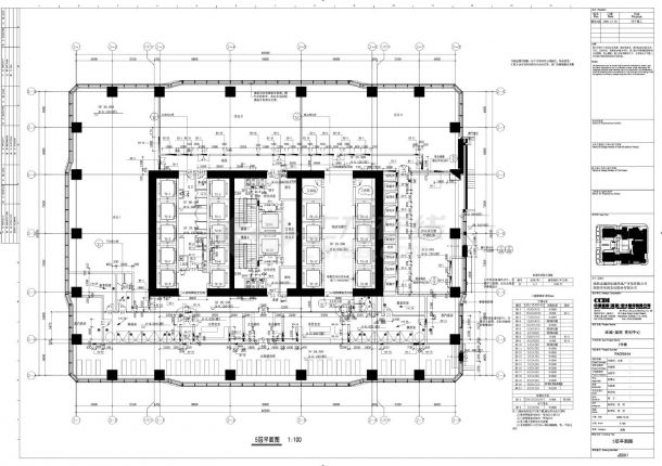 卓越·皇岗世纪中心2号楼建施001平面CAD图.DWG-图一