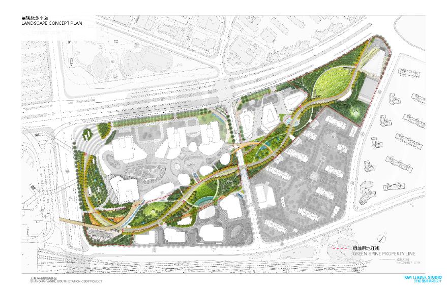 [上海]生态绿色轴线城市公园景观规划设计方案文本-图二