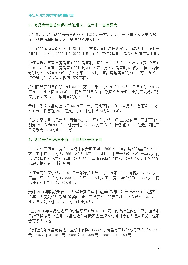 当前房地产市场形势与发展态势分析——六市一省房地产市场形势分.doc-图二