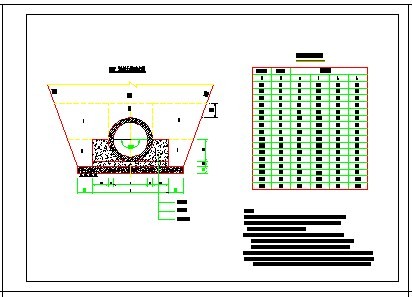 排水管道基础及沟槽回填大样图