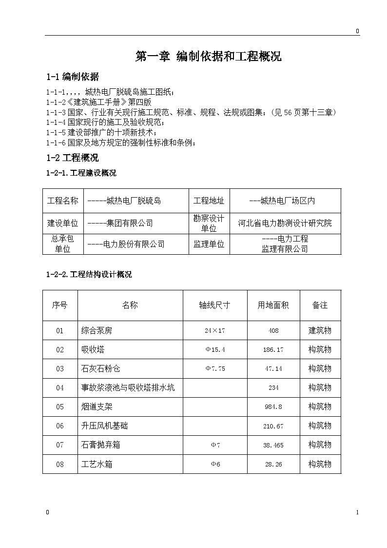 某热电厂脱硫岛施工组织设计方案.doc-图一