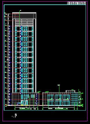 万德丰.龙湾创意广场17层高层办公（商务金融酒店）建筑设计施工图-图一
