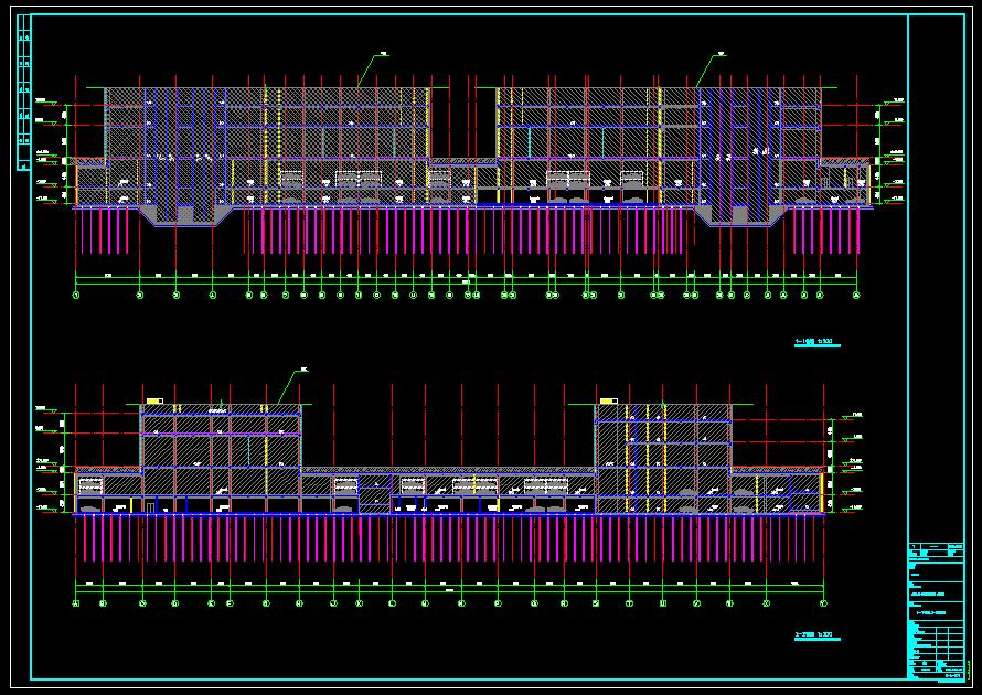 A04地块2层地下车库建筑结构设计施工图