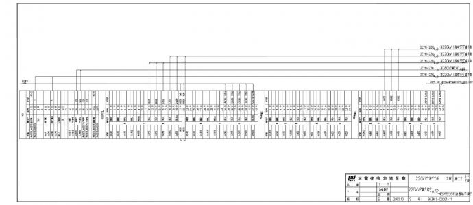 201-11 220kV间隔测控柜（A3柜）NSR656R装置端子排图_图1