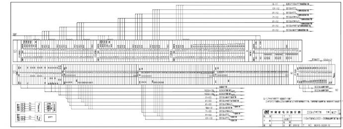 204-10 110kV线路WGL9001-B型微机故障录波柜端子排图_图1