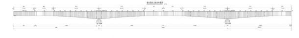 主梁竖向预应力布置图1-1-图一