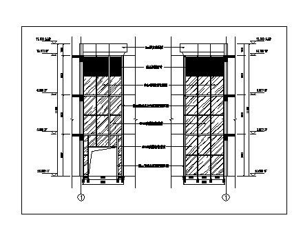 消防楼梯CAD平面施工图